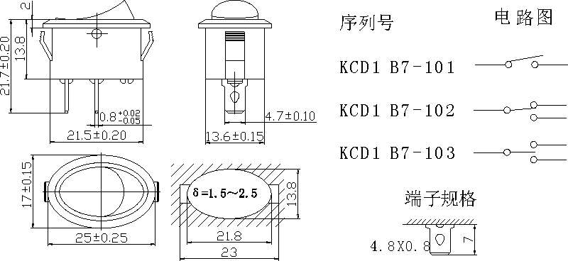 KCD1 B7-101/N: tech img